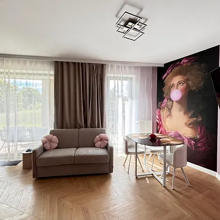 Apartment Pratum Pink&blue Ogrod Taras Prywatny Pomost Mikolajki (Mragowo)